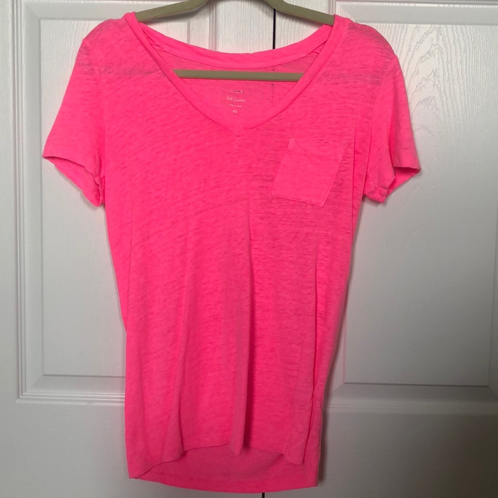 Jcrew 100% linen tee XS